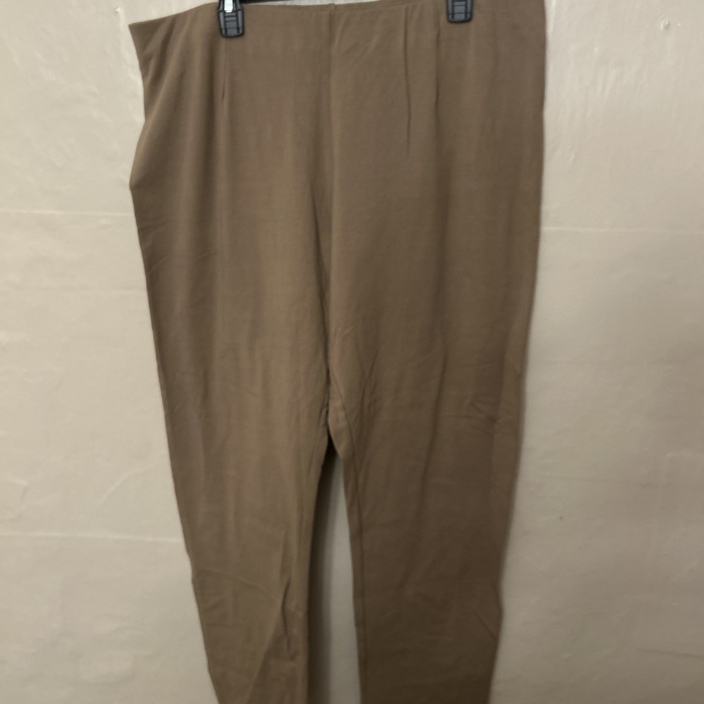 Women With‎ Control 1X Brown Leggings Pants